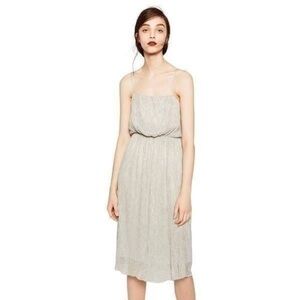 Zara sparkly silver cocktail dress S